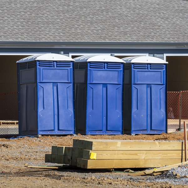 how often are the porta potties cleaned and serviced during a rental period in Oregon House